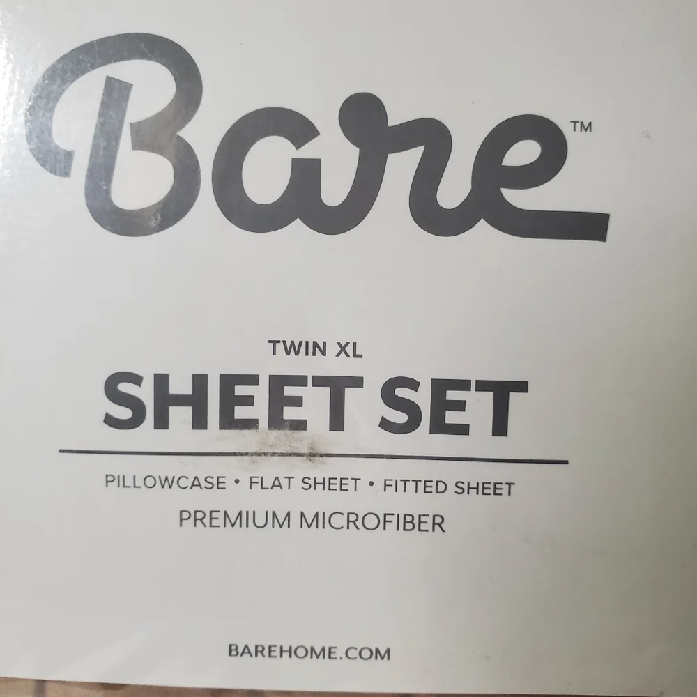 Bare Premium Microfiber Twin XL Sheet Set Brown